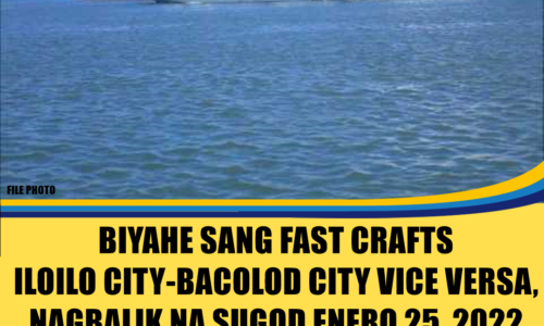 Biyahe sa Iloilo Fastcraft Terminal, nagbalik na suno sa Coast Guard